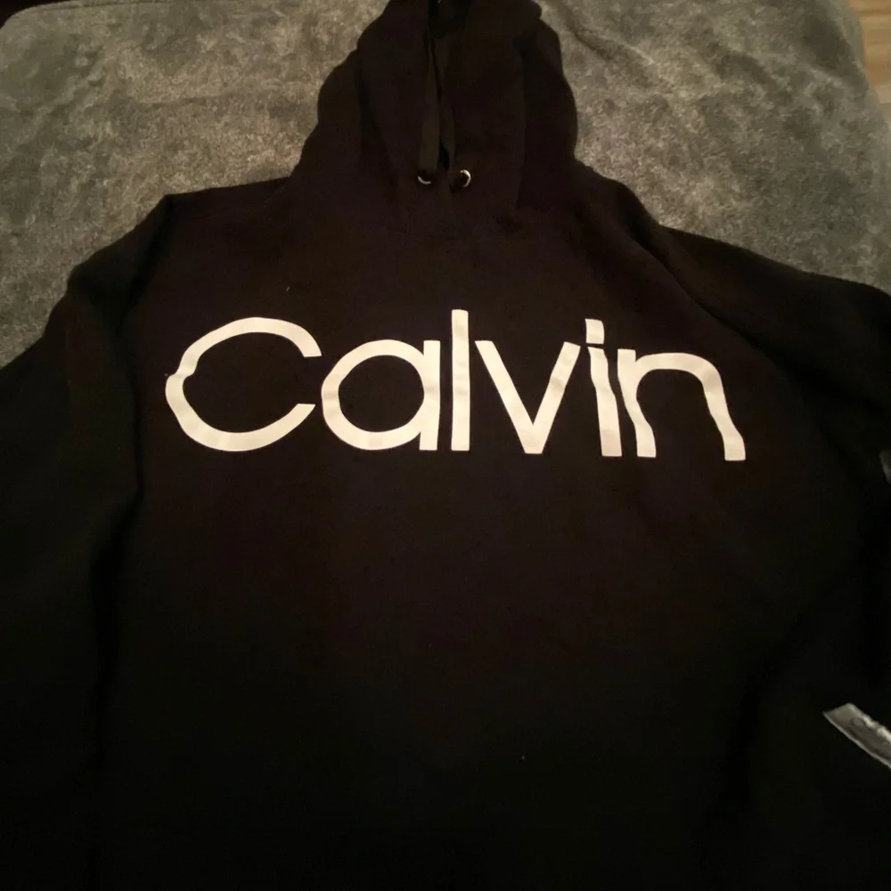 Calvin Klein  Women Black Hoodie Crop Top size large - Picture 2 of 4